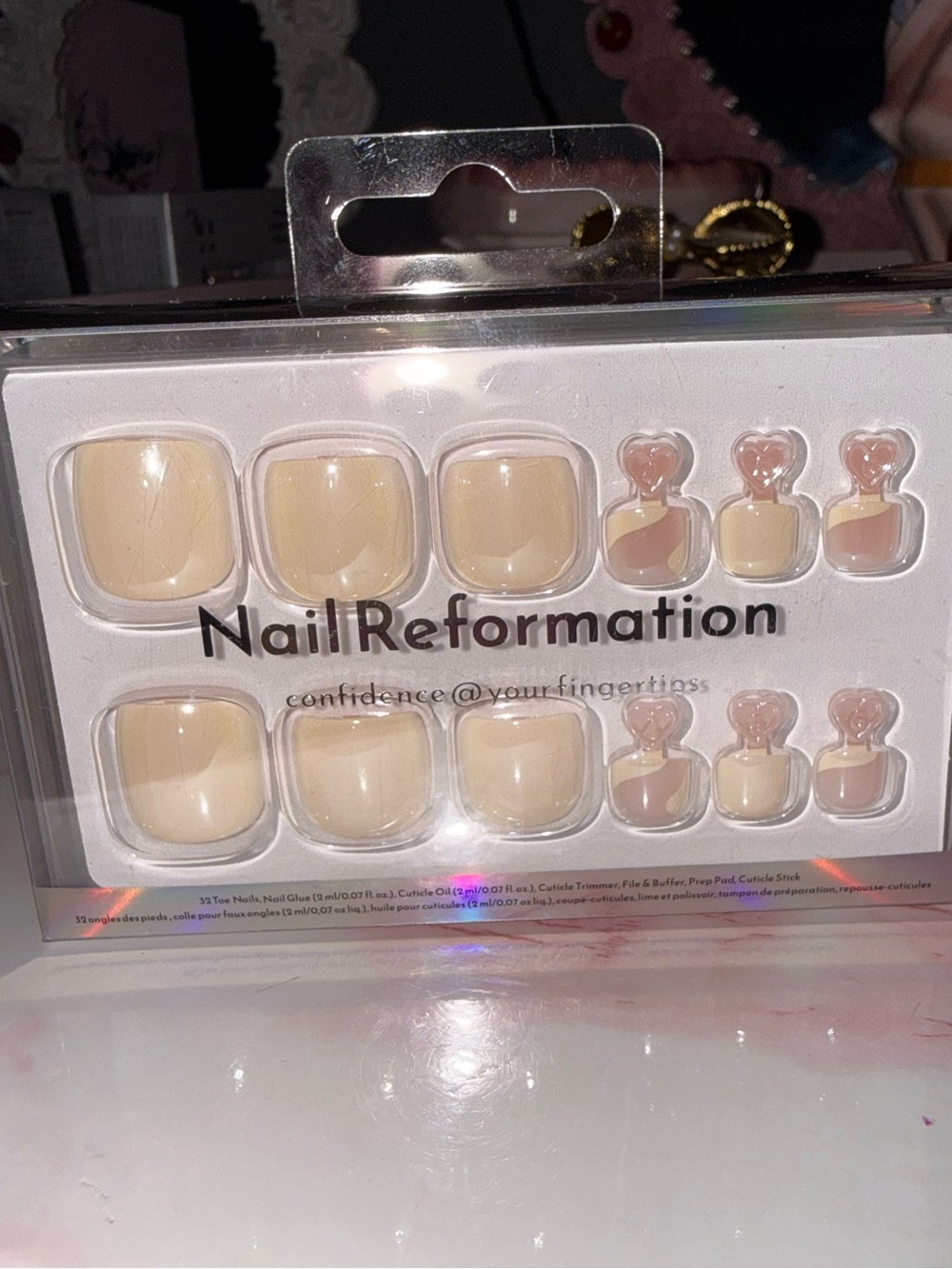 Nail Reformation Neutral Cream Press-On Toes